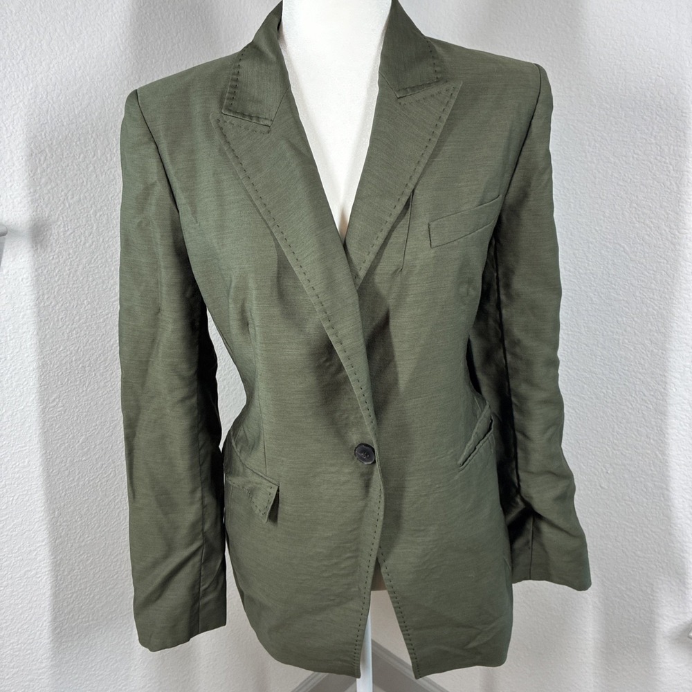Lafayette 148 Wool Blend Blazer Womens Size 10 Minimalist Quiet Luxury Capsule